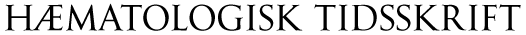 Logo for hæmatologisk tidsskrift